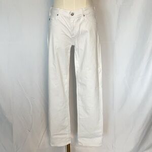 Ag Adriano Goldschmied The Stilt crop Cigarette crop white  size 27